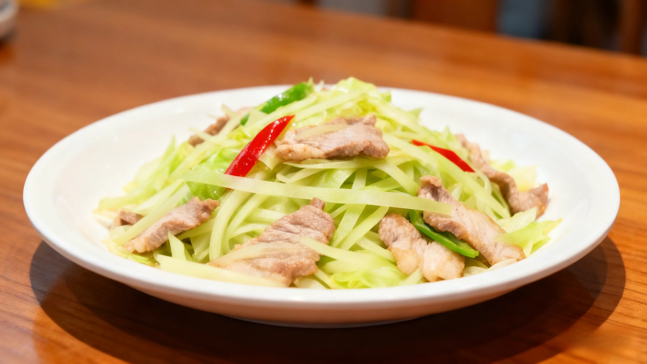 Cabbage Stir-fry with Pork Final Dish