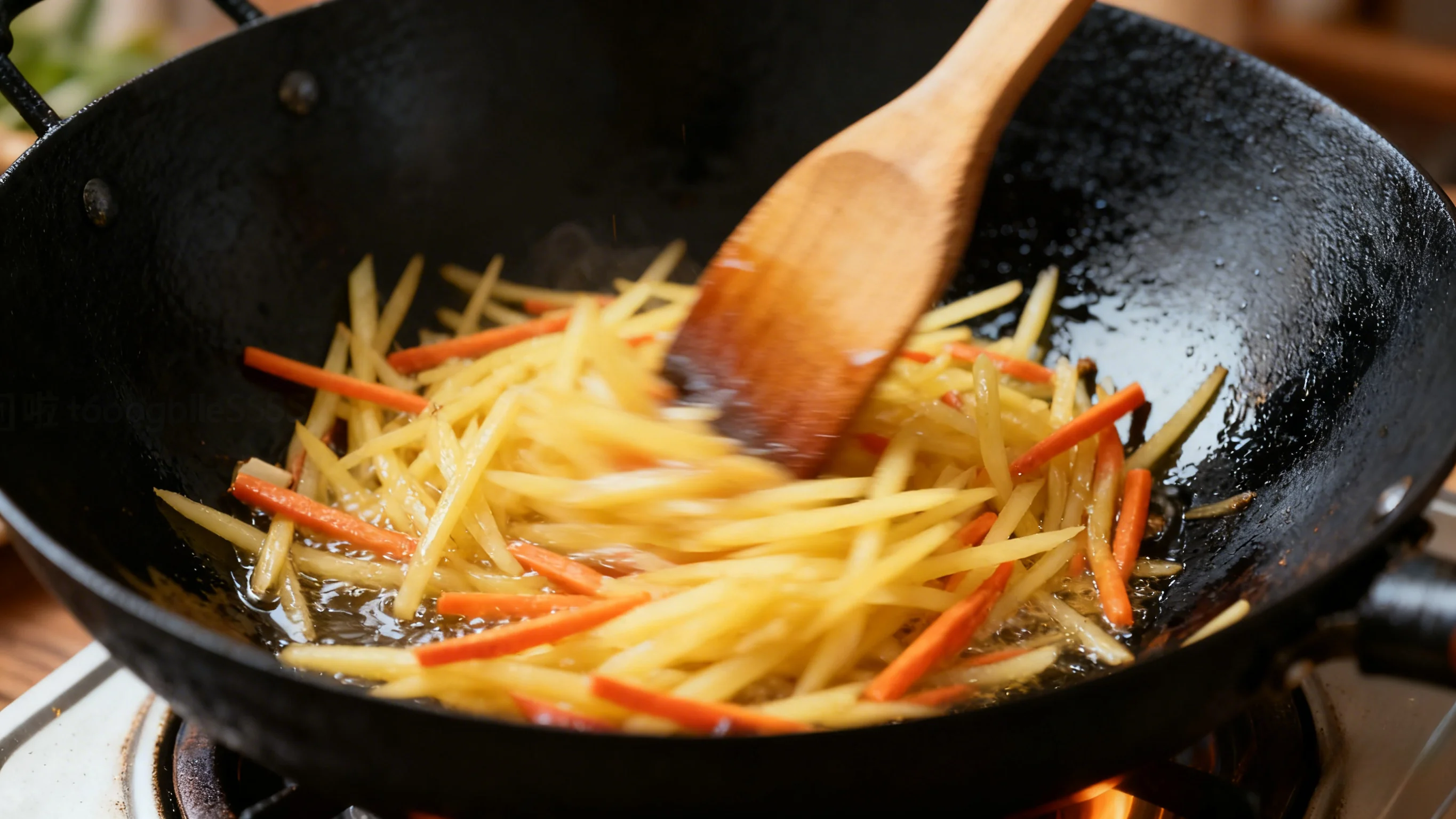 Blanching in Oil
