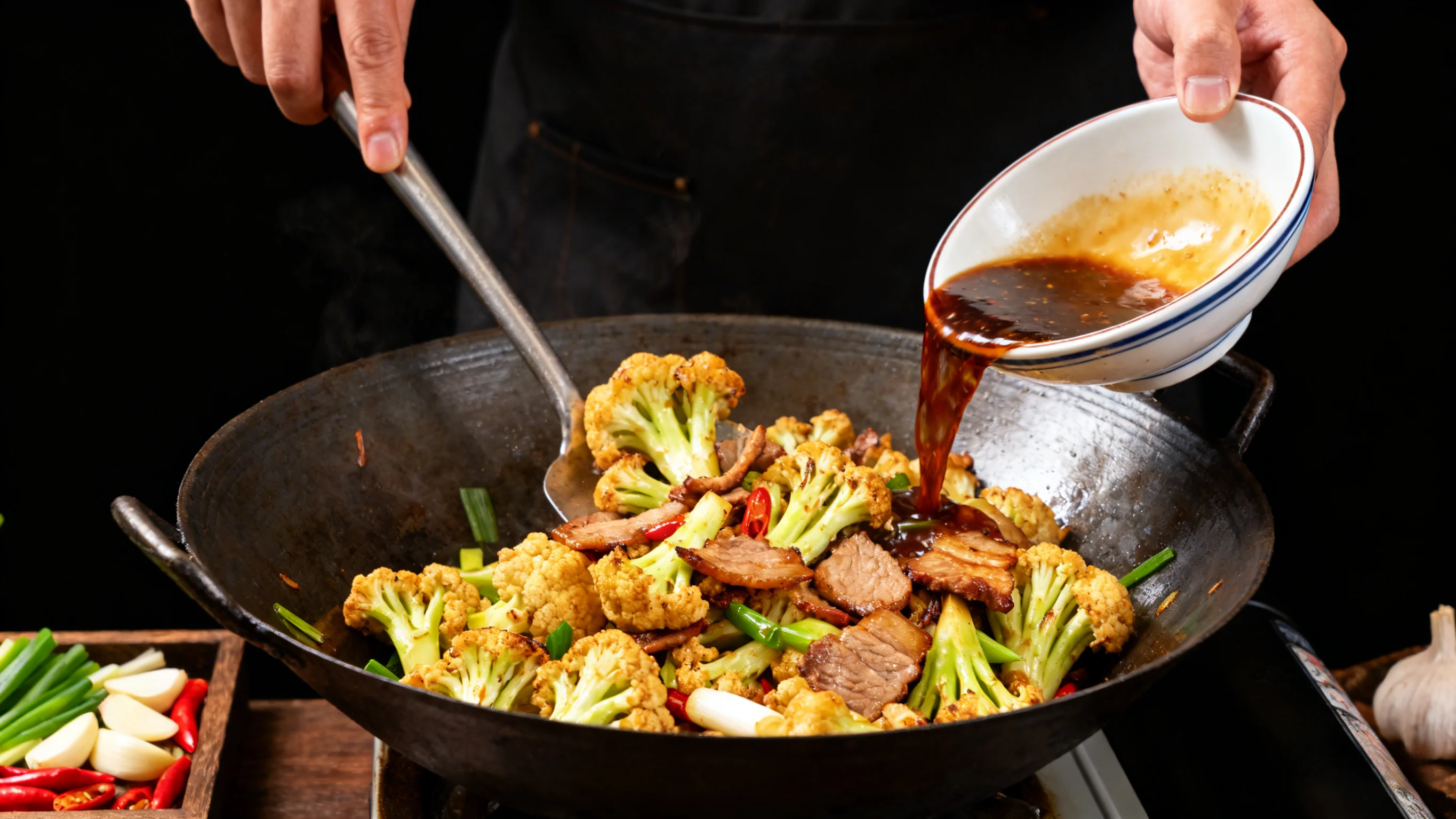 Final Stir-fry and Plating