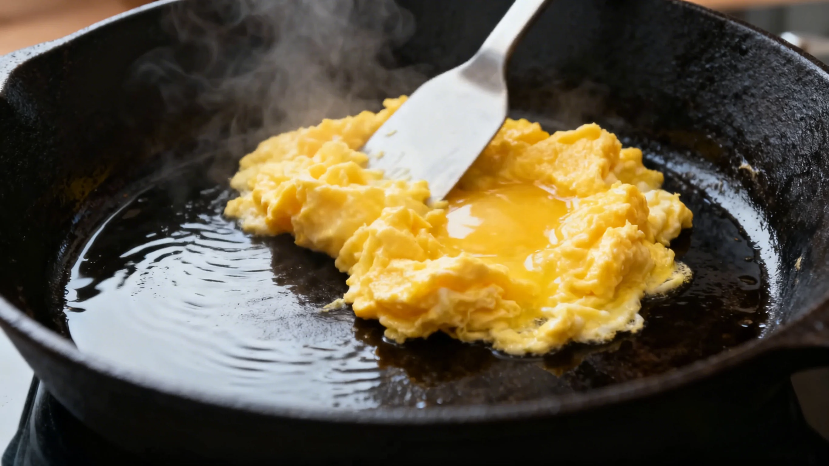 Stir-frying Eggs