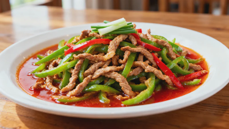 Green Pepper Pork Shreds: Tender and Crisp Home-style Stir-fry