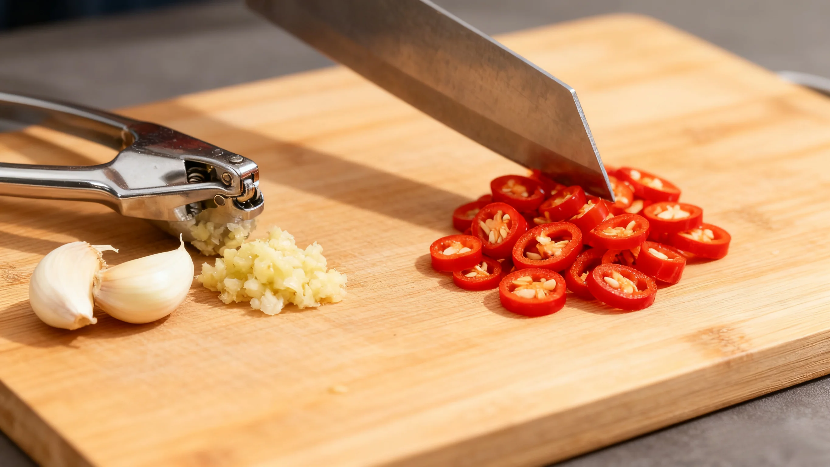 Making Garlic Paste