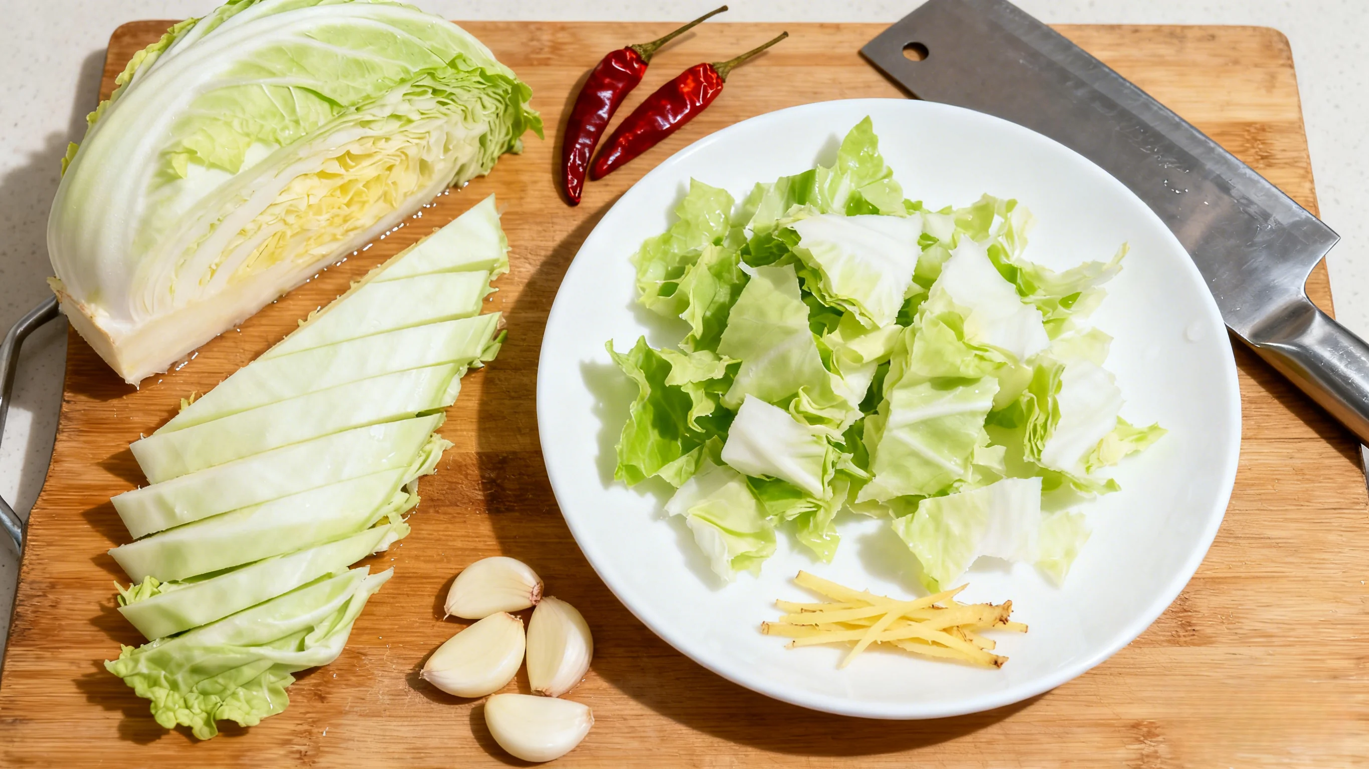 Preparing Cabbage
